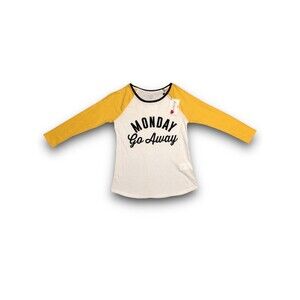 Bongo Women's "Monday Go Away" Graphic Shirt - Small